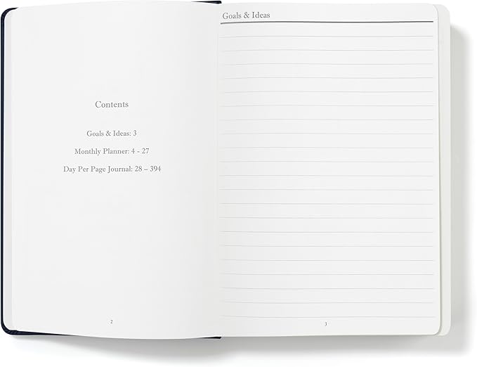 Wykeham's Executive 2026 Undated Daily Journal Planner – Customization Available (Royal Blue, 8.5"×5.5" - Undated) - Bloomnest