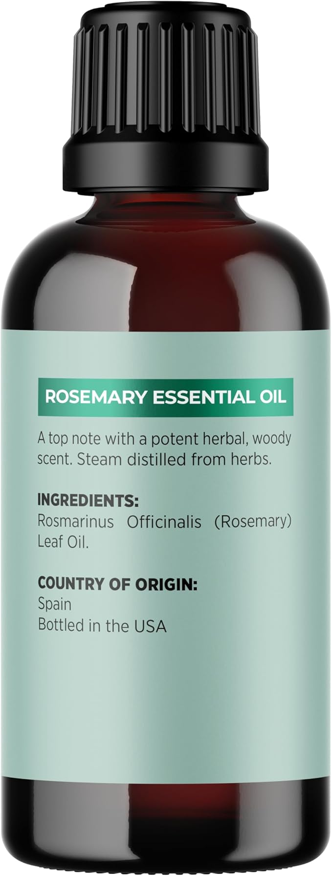 Pure Rosemary Oil for Hair Skin and Nails - 100% Pure Undiluted Rosemary Essential Oil with Dropper for Topical Uses Aromatherapy Diffusing and Home and Beauty DIYs - Vegan and Cruelty Free (1 Fl Oz) - Bloomnest