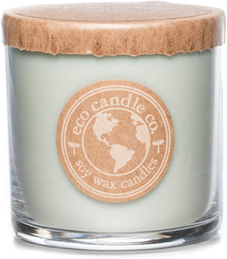 ECO CANDLE CO. Recycled Candle, Chamomile Sage, 6 oz. - Scents of Sage & Chamomile - 100% Soy Wax, No Lead, Kraft Paper Label & Lid, Hand Poured, Phthalate Free, Made from Midwest Grown Soybeans - Bloomnest