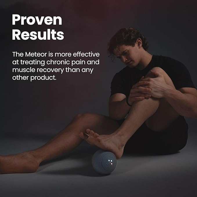 MyoStorm Heating Vibrating Massage Ball Roller for Deep Tissue Muscle Recovery Therapy and Pain Relief w/Heat + 4 Speed Vibration - Bloomnest