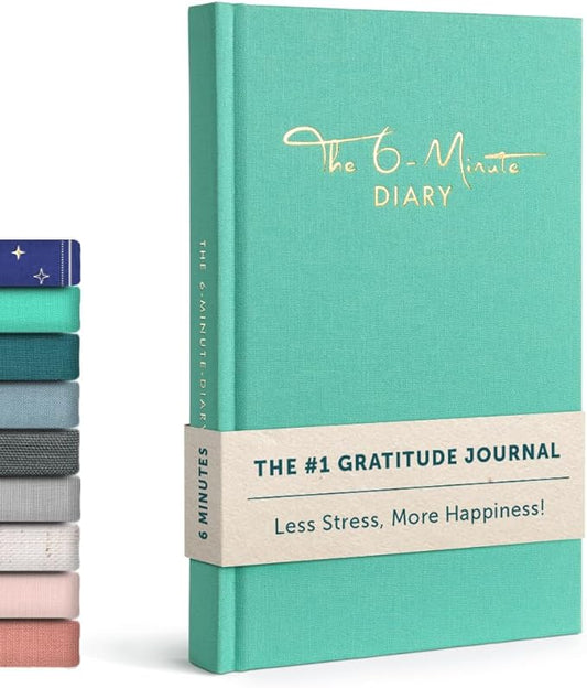 6-Minute Diary – 3-Million-User Gratitude Journal for Women & Men with Prompts – Guided Self Care Book Based on Positive Psychology – Daily Manifestation - Bloomnest