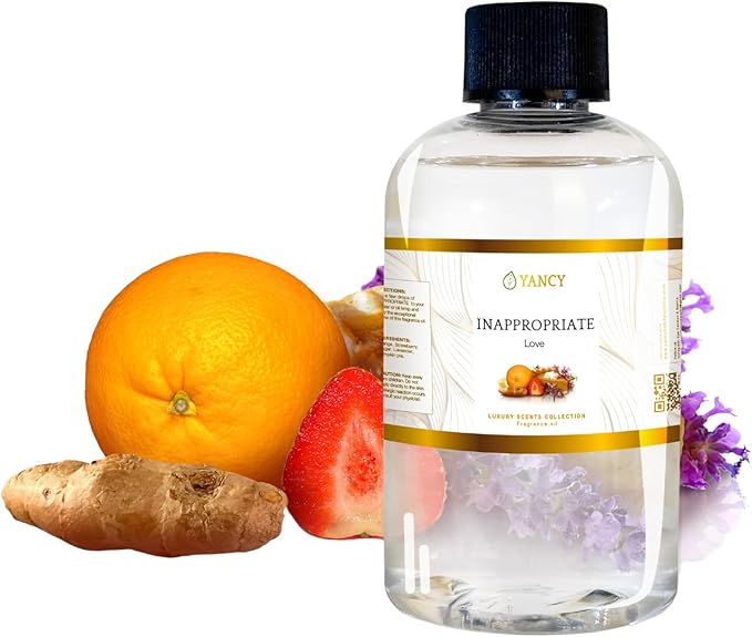 YANCY Inappropriate Luxury Collection Fragrance Oil (4 oz), Exotic Wood and Spice Aroma, Captivating Scent for Diffusers, Oil Burners & Aroma Lamps, Adds Bold Elegance to Social Spaces YancySpa