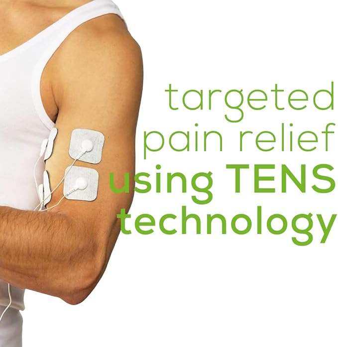 Beurer EM44 TENS Unit Muscle Stimulator with 50 Intensity Levels for Muscle Pain Relief, Muscle Stimulator Includes 4 Electrode TENS Pads, Belt Clip, and Batteries with Tens Machine BeurerNorthAmerica