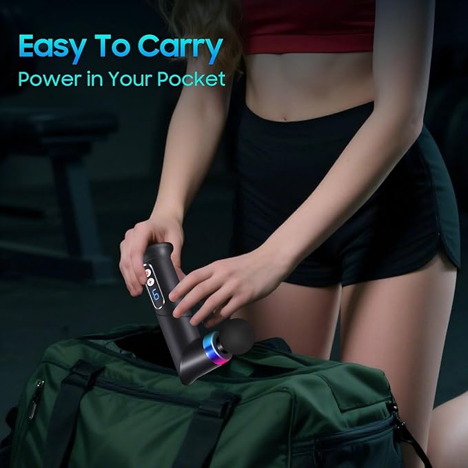 Massage Gun – Mini Massage Gun for Portable Deep Tissue Massage – Quiet Massage Guns for Muscle Relaxation, - Bloomnest