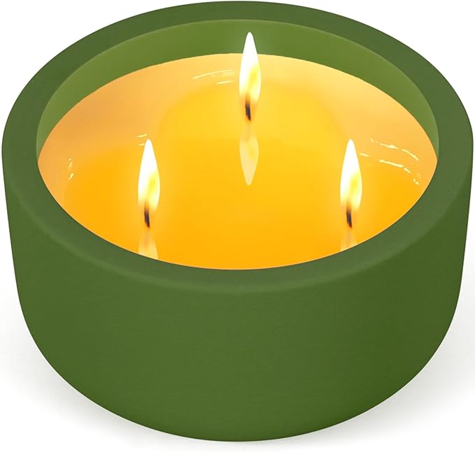 Viyffo Fall Candles - Winter Fir, 3 Wick Large Scented Candle, 20oz Soy Candles for Women & Men, Non Toxic Aromatherapy Candle, Ceramic Velas Perfect for Autumn Home Decor & Gift - Bloomnest