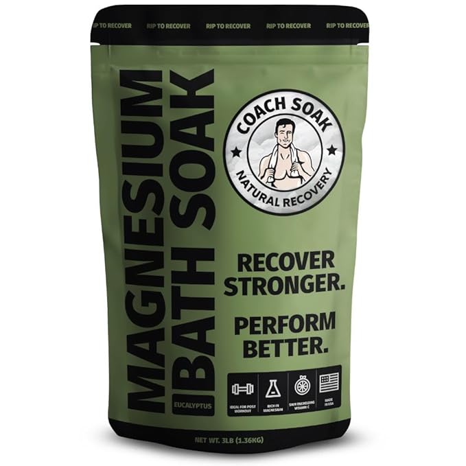 Magnesium Bath Soak I Coach Soak Post-Workout Muscle Recovery - Bloomnest