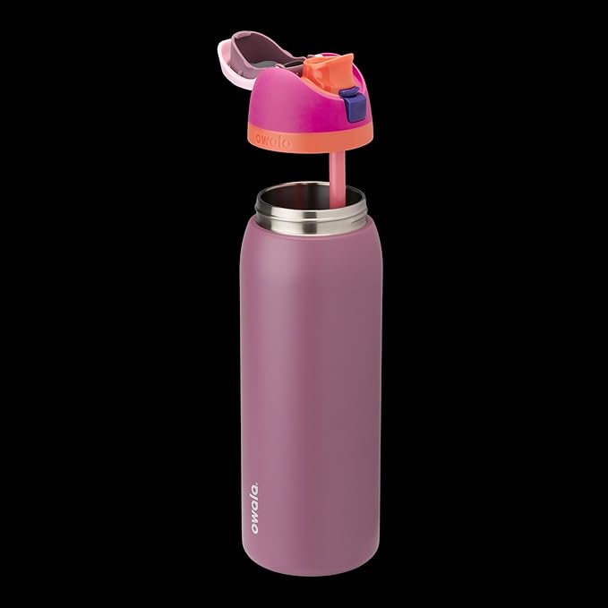 Owala FreeSip Insulated Stainless Steel Water Bottle with Straw for Sports, Travel, and School BPA-Free Sports Water Bottle, 40 oz, Crown Jewel Owala