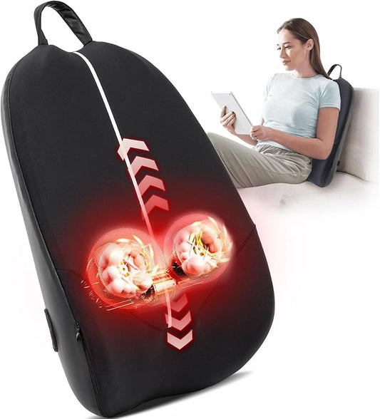 Shiatsu Back Massager with Heat,Up and Down Back Massager for Pain Relief Deep Tissue,Portable Massage Chair Pad,Kneading Massage for Office Home - Bloomnest