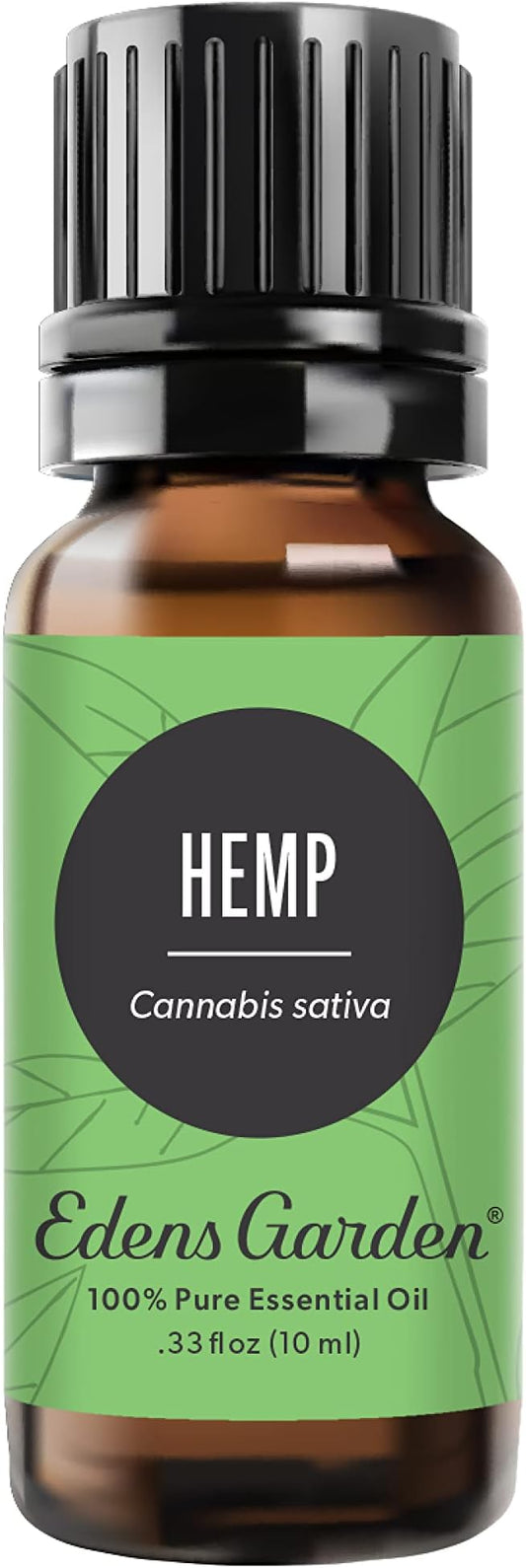 Edens Garden Hemp Essential Oil- 100% Pure Premium Grade, Undiluted, Natural, Therapeutic, Aromatherapy, The Best for Diffuser, Skin, Humidifiers, Kid Safe 10 ml (.33 fl oz) - Bloomnest
