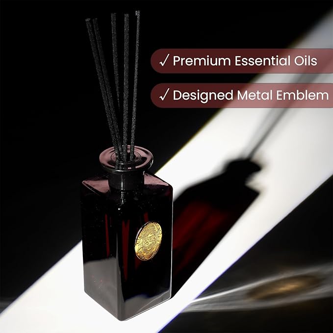 M&SENSE 10.14 oz Large Reed Diffuser Set | Rose Princess Scent Oil Diffuser with Sticks | Hotel Collection Non-Toxic Essential Oil |for Bedroom Bathroom Living Room - Bloomnest