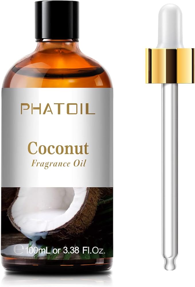 PHATOIL 3.38FL.OZ Coconut Fragrance Oils for Aromatherapy, Essential Oils for Diffusers for Home, Perfect for Diffuser, Yoga, Skin Care, DIY Candle and Soap Making - 100ml - Bloomnest