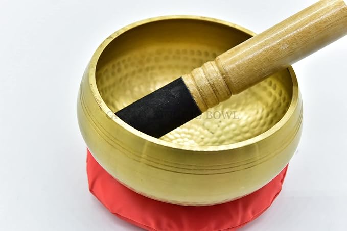 5.5 Inch Authentic Hand Beaten Tibetan Hand Hammared Singing Bowl from Nepal-Meditation Bowl,Healing - Bloomnest