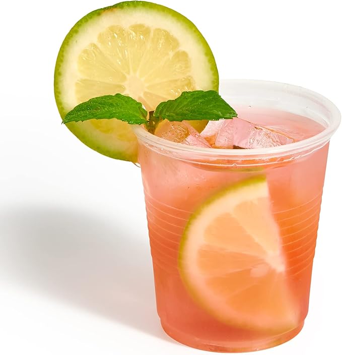 Turbo Bee 5oz Disposable Plastic Cups 500 Pack - Small Drinking & Sample Cups, Bulk Multi-Use Tumblers for Beverages, Mini Desserts, Home, School, Parties, or Commercial Use - Bloomnest