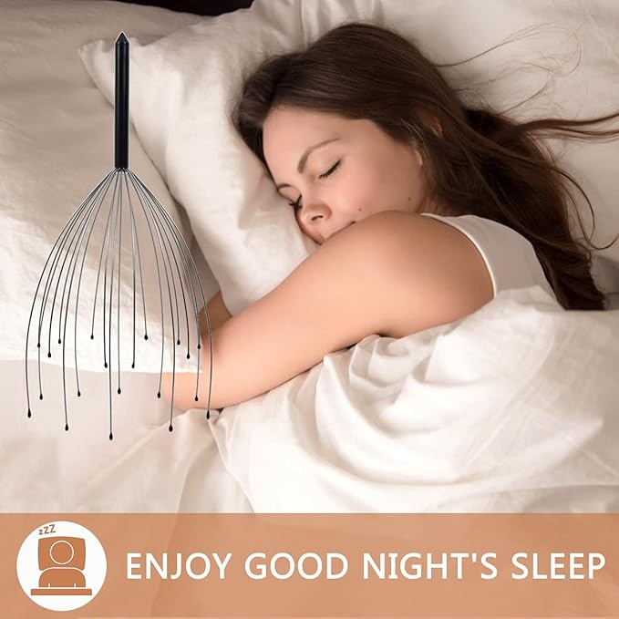 Svjetiq 2 Pack Head Massager Scalp Massager 20 Fingers Handheld Scalp Scratcher Head Scratcher Stress Relax for Deep Relaxing, Christmas Gift Stocking Stuffers for Men Women Adults Svjetiq