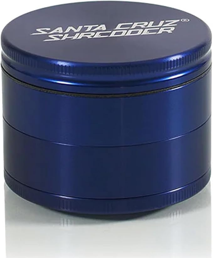 Santa Cruz Shredder Metal Spice Grinder Made in USA (Large (2.7 Inch), Blue) - Bloomnest