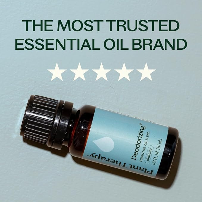 Plant Therapy Deodorizing Essential Oil Blend, 10 mL (1/3 oz), Pure Essential Oils, Undiluted, Therapeutic Grade, Ideal for Household Cleaning & Deodorizing PlantTherapy