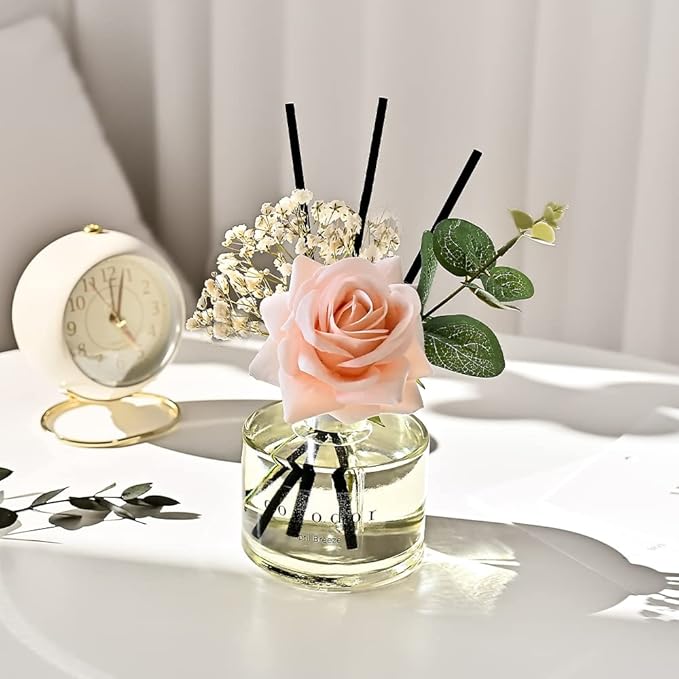 Cocod'or COCODOR Rose Flower Reed Diffuser/Rose Perfume/6.7oz(200ml)/1 Pack/Reed Diffuser, Reed Diffuser Set, Oil Diffuser & Reed Diffuser Sticks, Home Decor & Office Decor, Fragrance and Gifts - Bloomnest