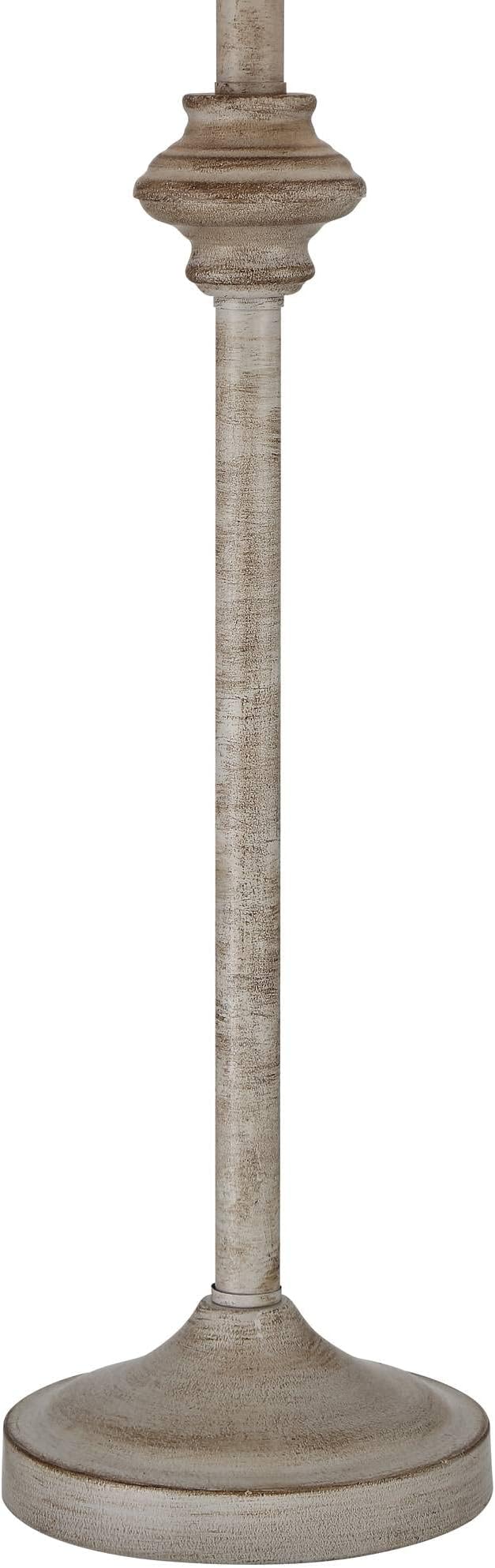 360 Lighting Lynn Country Cottage Rustic Buffet Table Lamps 26 3/4" Tall Skinny Set of 2 Light Beige Wood White Fabric Softback Drum Shade for Living Room House Home Dining Office Entryway Family - Bloomnest