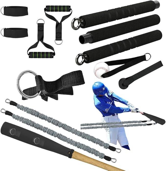 Baseball Resistance Trainer,Training Aid for Baseball Softball Pitchers,Interchangeable Grips to Build Arm Strength,Arm Bands for Baseball Players,Baseball Throwing Trainer,Great to Warm-Up - Bloomnest