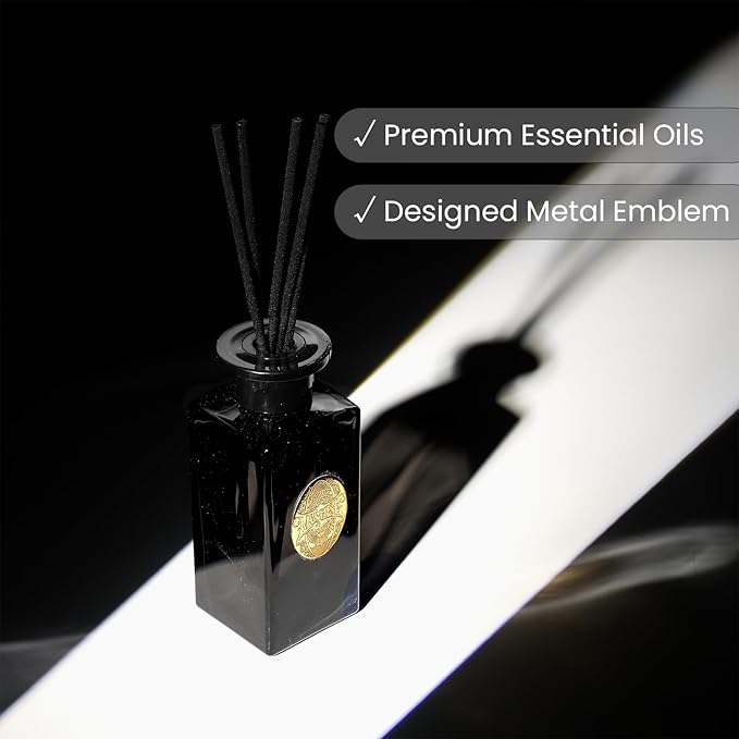 M&SENSE 6.3 oz Reed Diffuser Set for Home| Sandalwood Vanilla Oil Diffuser with Sticks | Hotel Collection Non-Toxic Essential Oil |Home Diffuser for Bedroom Bathroom Living Room