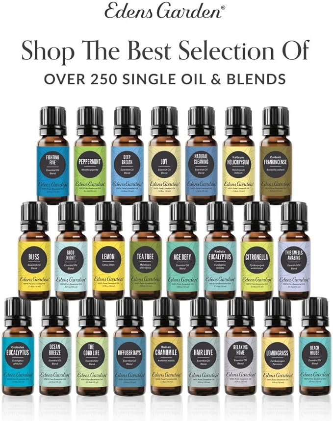 Edens Garden In Bloom Essential Oil 3 Set – 100% Pure Therapeutic Grade, Undiluted Aromatherapy- Jasmine, Rose & Sweet Pea Floral Blends– No Artificial Fragrance & Natural For Diffusers, 10 ml/ 3 Pack - Bloomnest