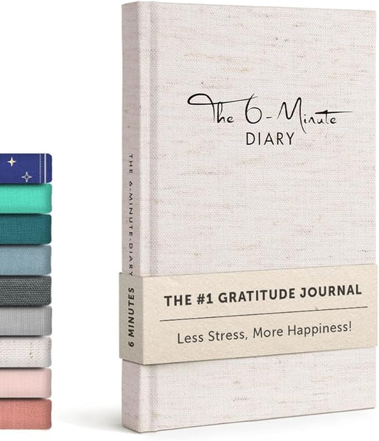 6-Minute Diary – 3-Million-User Gratitude Journal for Women & Men with Prompts – Guided Self Care Book Based on Positive Psychology – Daily Manifestation - Bloomnest
