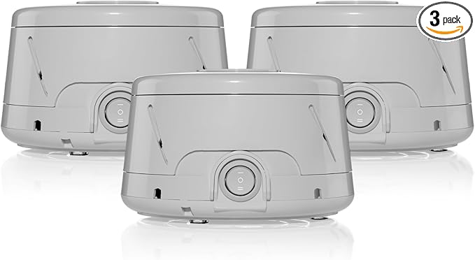 Yogasleep Dohm Classic (Gray 3 Pack) The Original White Noise Machine, Soothing Natural Sound From A Real Fan, Noise Cancelling For Office Privacy, Travel & Meditation, Sleep Therapy For Adults & Baby - Bloomnest