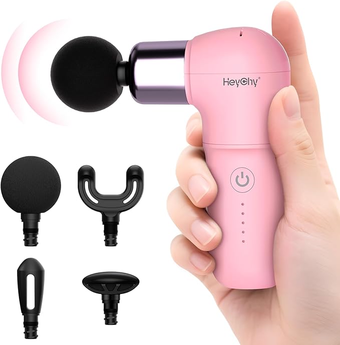 Super Mini Massage Gun, Deep Tissues Percussion Muscle Massager, Compact Sports Travel Massage Gun, Portable Massager Gun for Gifts for her him, Pink - Bloomnest