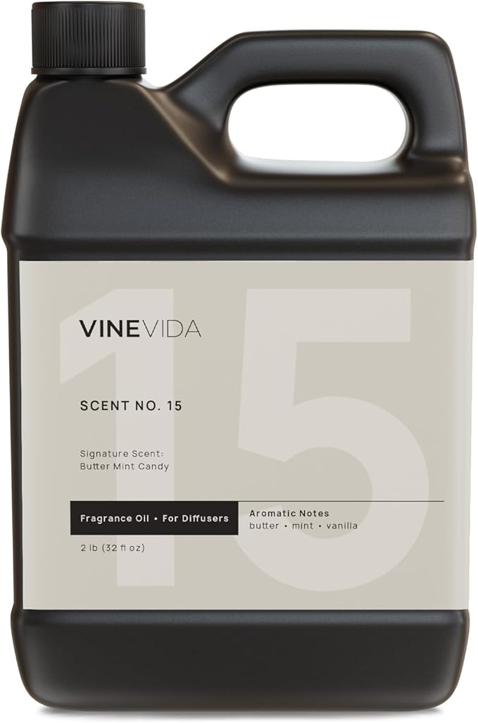 VINEVIDA [32 Fl Oz] Butter Mint Candy Fragrance Oil for Cold Air Diffusers, Essential Oils for Diffuser Oil Refill & Air Freshener Room Spray - Bloomnest