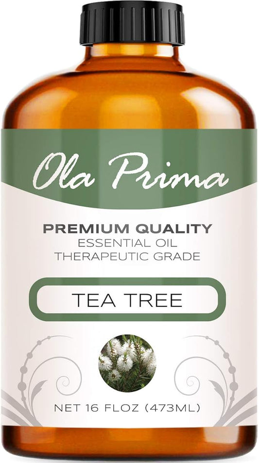 Ola Prima 16oz Tea Tree Essential Oil – Therapeutic Grade Bulk for Soap and Candle Making - Tea Tree Oil - Bloomnest
