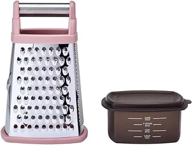 KitchenAid Gourmet Box Grater, Dried Rose, 10 Inch - Bloomnest