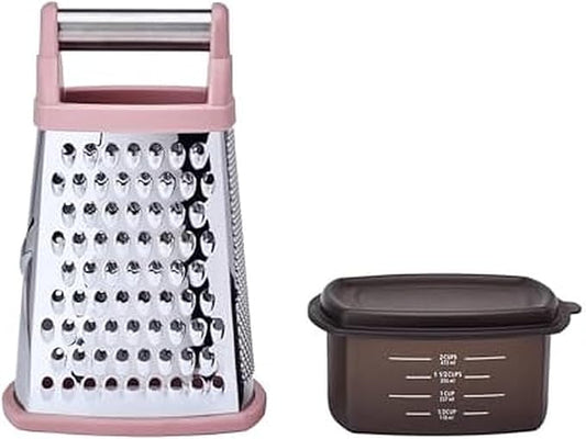 KitchenAid Gourmet Box Grater, Dried Rose, 10 Inch - Bloomnest