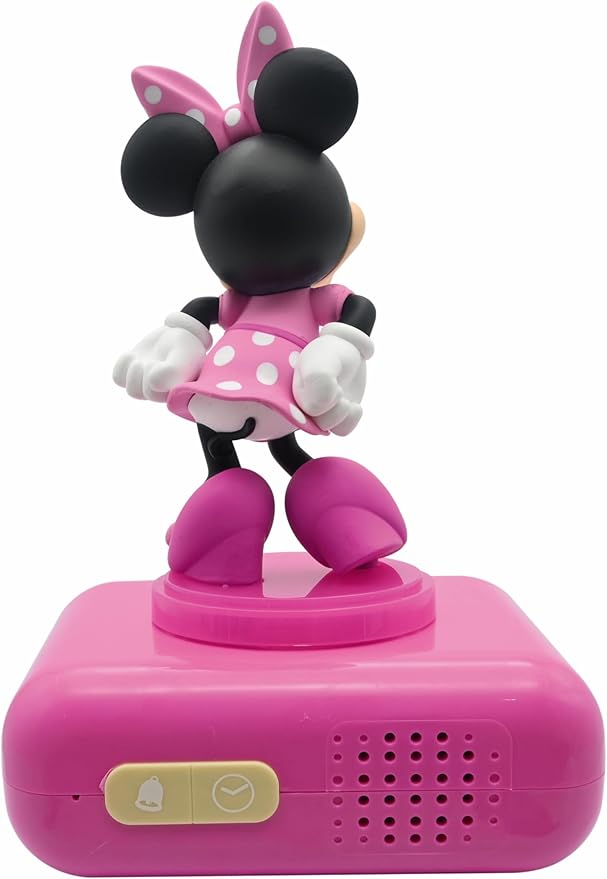 LEXiBOOK, Disney Minnie, Minnie Nightlight Alarm Clock, Sounds and Melodies, LCD Backlit Screen, Luminous, Snooze, Pink, RL800MN - Bloomnest