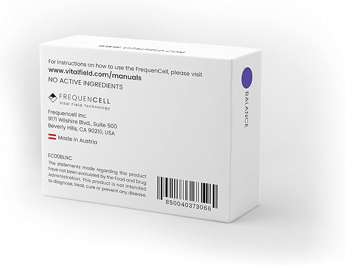 Balance FrequenCell • Wearable Frequency Therapy for Self-Control • Stimulates Brain Areas Related to Dependency • 100% Natural, Zero Side Effects