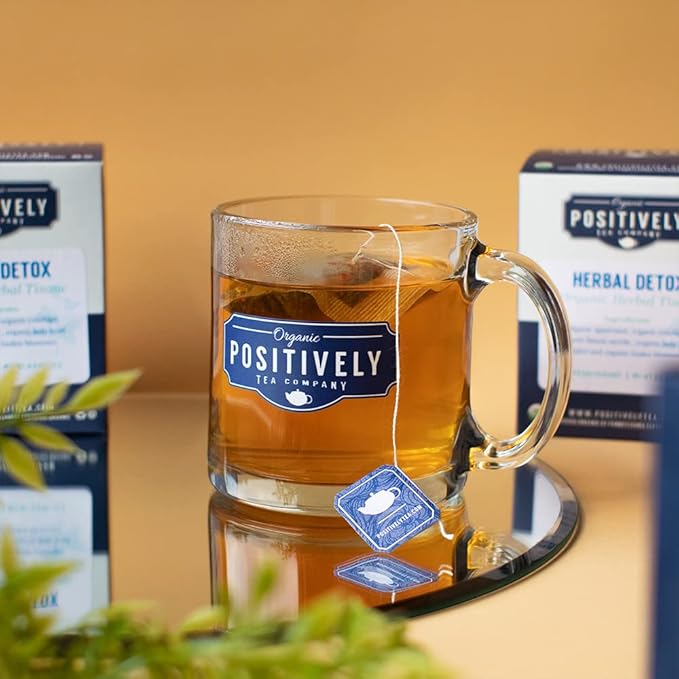 Organic Positively Tea Company, Herbal Detox Tea Bags, 20 Count - Bloomnest