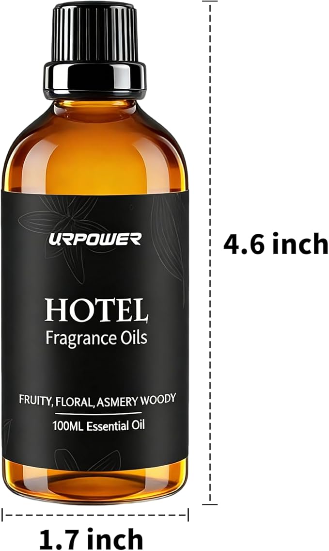 URPOWER Hotel Collection Diffuser Oil Inspired by The Ritz-Carlton Hotel Scent – Fruity Floral Amber Fragrance Oil, Diffuser Essential Oil for Ultrasonic and Waterless Diffusers - Bloomnest