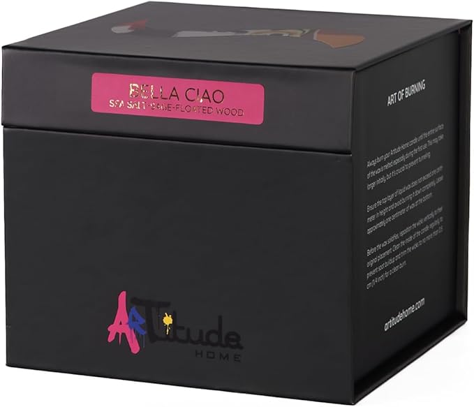 Scented Candle | Eco-Friendly Soy Blend Wax | Luxury Candles | Perfect for Gifting | Perfect for Home Décor | 14oz | 10cm Tall | Approx Burn Time - 80 Hours (Bella Ciao, 10cm) - Bloomnest