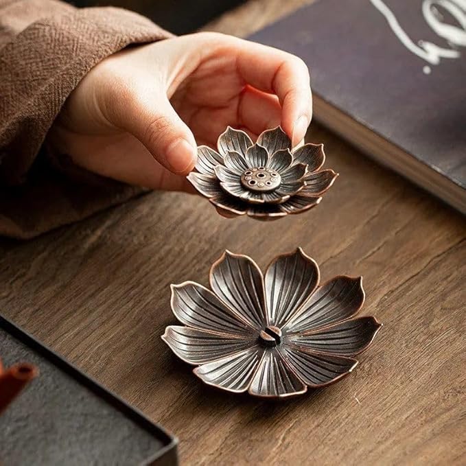 Incense Holder with Incense Stick Tray: Multi-Functional Incense Burner and Stick Holder Combo (Black) - Bloomnest