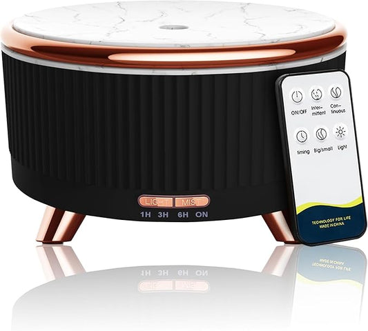Diffusers for Essential Oils Large Room, 500ml Aromatherapy Diffuser Cool Mist Humidifier with Remote Control,7 Colors Lights & 4 Mist Mode Waterless Auto Off for Women Office Home - Bloomnest