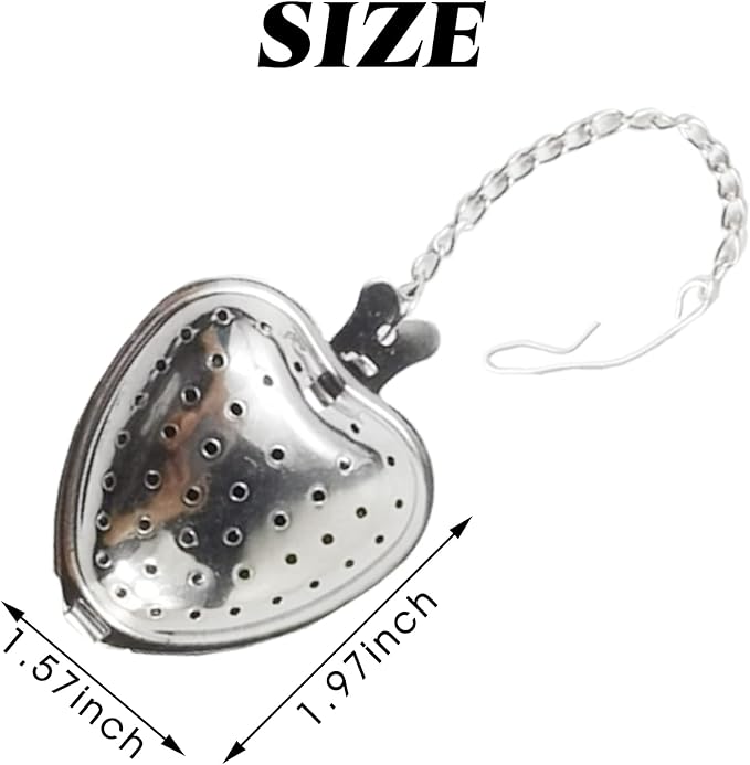 TIHOOD 15PCS Tea Strainer Stainless Steel Mesh Tea Ball Infuser Premium Tea Filter Tea Interval Diffuser with Extended Chain Hook for Loose Leaf Tea and Spices & Seasonings - Bloomnest