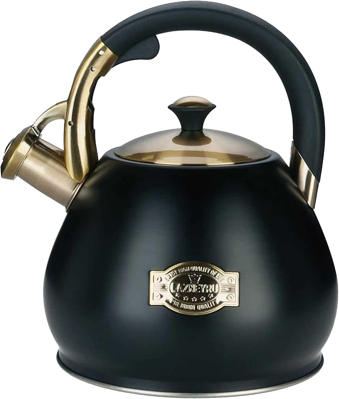 Tea Kettle Stovetop Whistling Kettle Teapot, 3Quart Tea Pot Stainless Steel Teakettle for Stove Top with Heat Proof Ergonomic Handle - Bloomnest