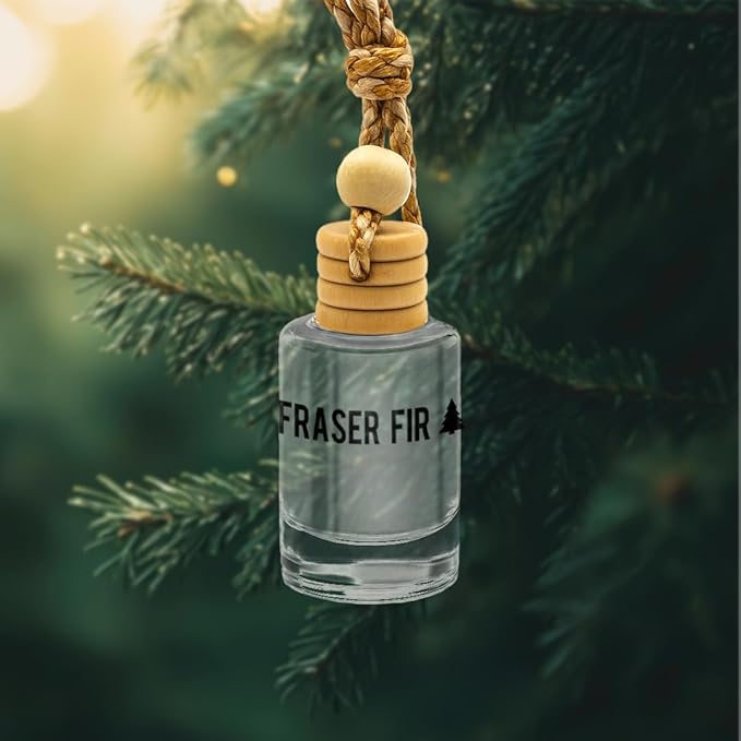 Fraser Fir Seasonal Car & Closet Air Freshener – Hanging Essential Oil Diffuser, Modern and Long Lasting Scent for Car, Bathroom, Closet – 2-Pack Air Freshener for men and women - Bloomnest