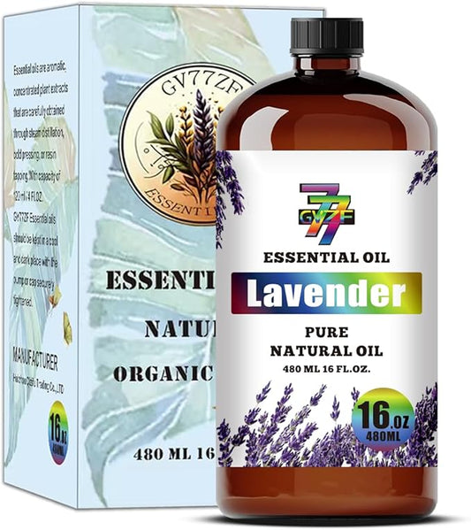 Lavender Essential Oil (16 oz/480 ml) — Lavender Oils for Aromatherapy, diffusers, humidifiers, Home fragrances, DIY Skin Care, Soap Making, DIY Candle, Yoga, and Meditation - Bloomnest