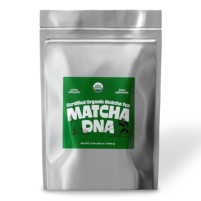 MATCHA DNA Certified Organic Matcha Green Tea Powder (160 oz BAG) - Bloomnest