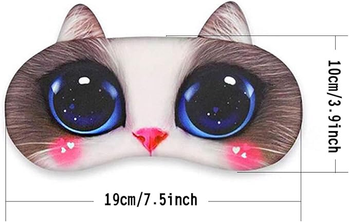 EBaokuup 12 Pack Animal Sleep Eye Mask - Soft Funny Blindfolds Sleeping Mask, Cute Cat Dog Eye Cover Eye Shade for Kids Girls Men Women Plane Travel Nap Night Sleeping - Bloomnest