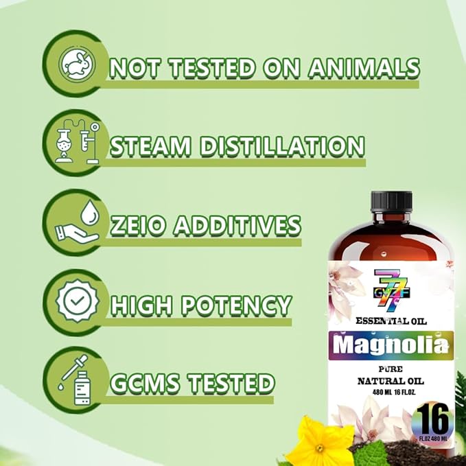 Magnolia Essential Oil (16 oz / 480 ml) – Magnolia Oils for diffusers, humidifiers, Home Baths, Cleaning Products, Yoga, DIY Soaps and DIY Scented Candles - Bloomnest