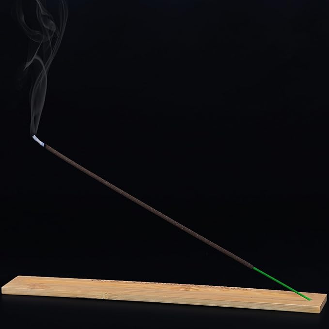 Premium Sage Incense Sticks with Energy Cleansing Engraved Wood Holder - Charcoal Free, Clean, Non Toxic - Negative Energy Protection, Purification - New Home Spiritual Smudging Incenses, 30 Sticks