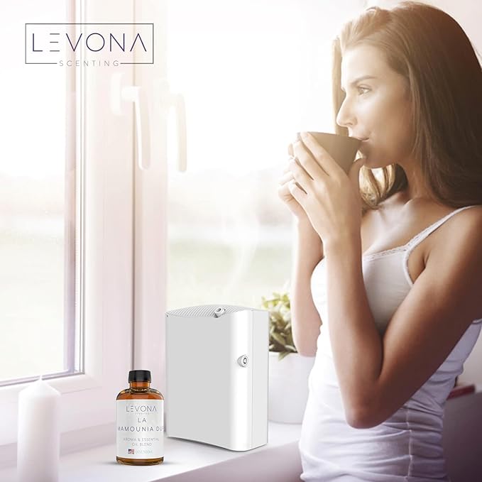Levona Scent Essential Oil - Fresh Aroma for Home, Office, Hotel & Spa, Perfect in Humidifiers and Diffusers, Luxury Fragrance, with Citrus, Rosewood, Amber Notes - 500ml/ 17 fl oz, La Mamounia Dup LEVONASCENT