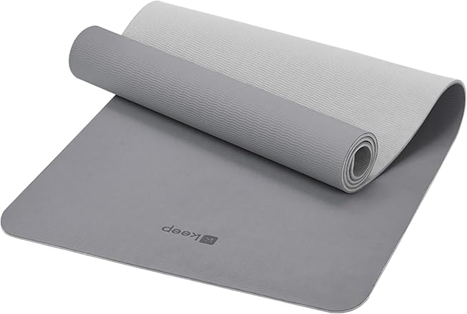 KEEP Yoga Mat Non Slip, Hot Yoga Mat for Women, 72"x24" Double-Color Exercise mat for Home Workout, Premium TPE 7mm Thickened Lightweight Workout Mat for Pilates and Fitness - Bloomnest