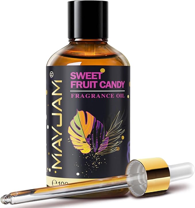 Sweet Fruit Candy Fragrance Oil Essential Oil, MAYJAM 3.38FL.OZ Sweet Fruit Candy Oil for Diffusers for Home, Long Lasting Scented Oils for Soap Candle Making - 100ML - Bloomnest